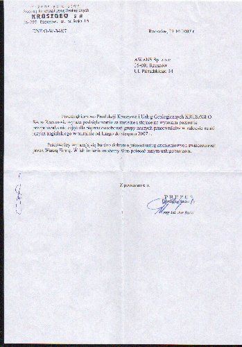 Referencje dla szkoły języka angielskiego AWANS od KRUSZGEO S A